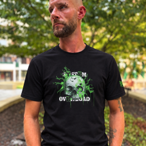 System Overload T-shirt 'System Overload X 100% Hardcore Skull'