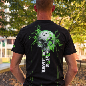 System Overload T-shirt 'System Overload X 100% Hardcore Skull'