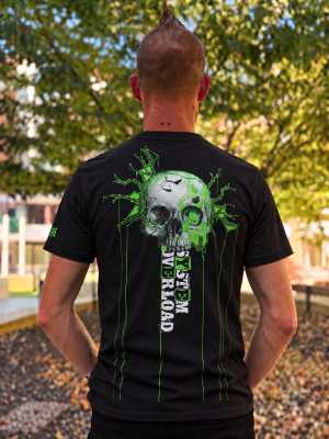 System Overload T-shirt 'System Overload X 100% Hardcore Skull'