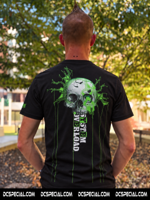 System Overload T-shirt 'System Overload X 100% Hardcore Skull'