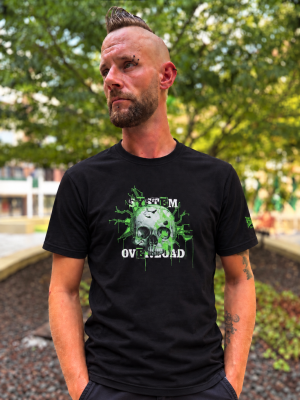 System Overload T-shirt 'System Overload X 100% Hardcore Skull'
