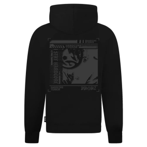 Drokz Hooded Sweater 'I Stay Hardcore Black'