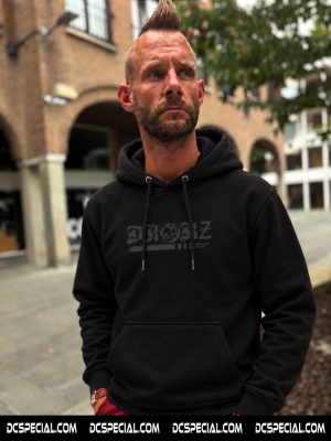 Drokz Hooded Sweater 'I Stay Hardcore Black'
