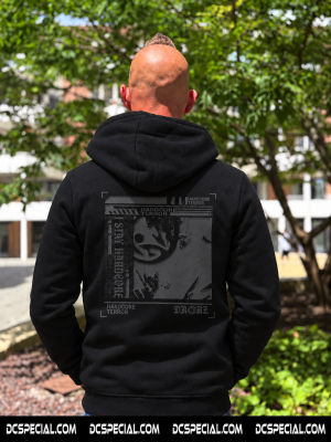 Drokz Hooded Sweater 'I Stay Hardcore Black'