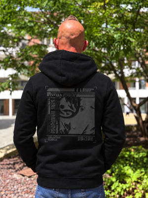 Drokz Hooded Sweater 'I Stay Hardcore Black'