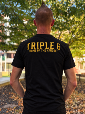Triple Six Records T-shirt 'Essential Gold'