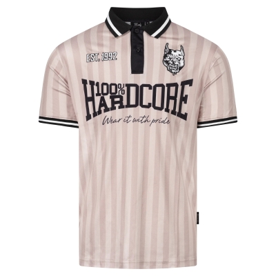 100% Hardcore Voetbalshirt 'Classic Striped Sand'