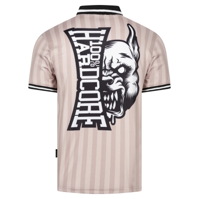 100% Hardcore Voetbalshirt 'Classic Striped Sand'