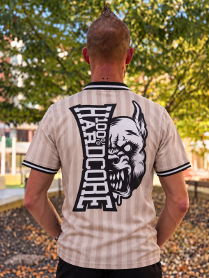 100% Hardcore Voetbalshirt 'Classic Striped Sand'