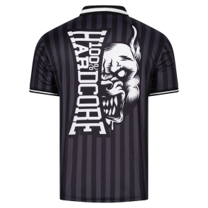100% Hardcore Voetbalshirt 'Classic Striped Black'