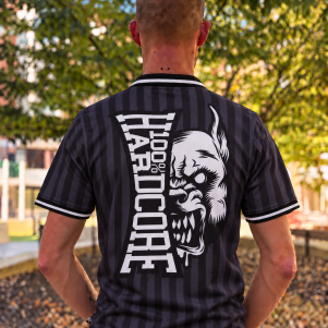100% Hardcore Voetbalshirt 'Classic Striped Black'