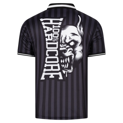 100% Hardcore Voetbalshirt 'Classic Striped Black'